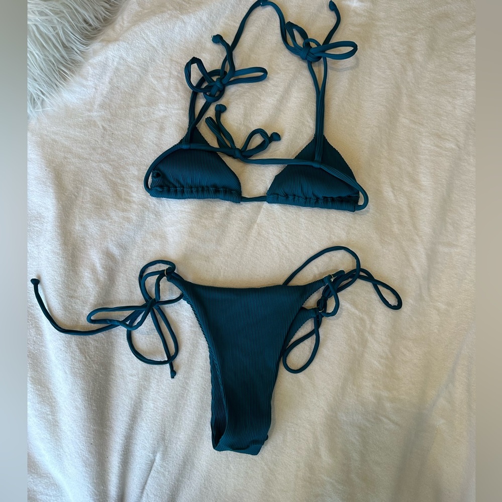 Kulani Kini Bikini Bottom (M) & Top (S) Cactus